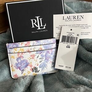 NWT | Lauren Ralph Lauren Floral Card Holder
